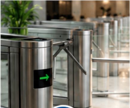 Entrance turnstiles