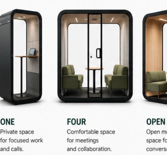 Framery pod models One, Four and Open